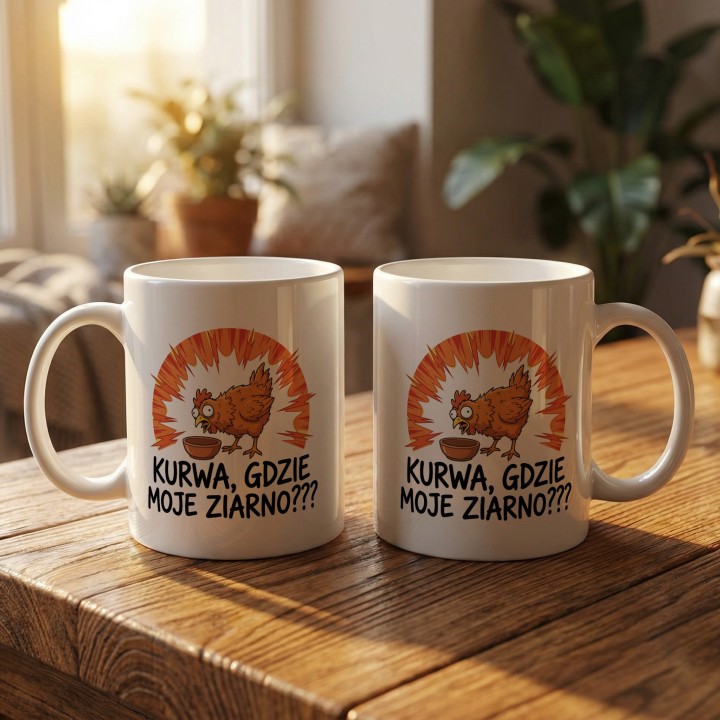 Śmieszny Kubek Prezent Dla Freelancera Kurwa Gdzie Moje Ziarno Hajs