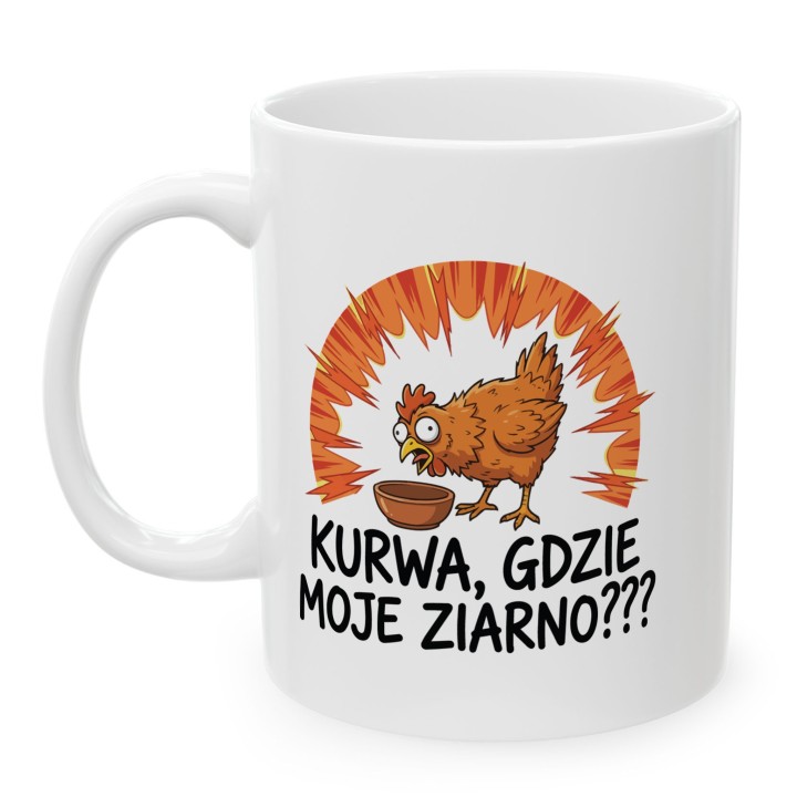 Śmieszny Kubek Prezent Dla Freelancera Kurwa Gdzie Moje Ziarno Hajs