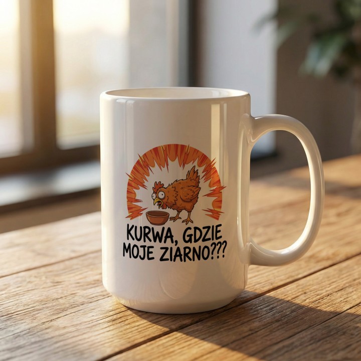 Śmieszny Kubek Prezent Dla Freelancera Kurwa Gdzie Moje Ziarno Hajs