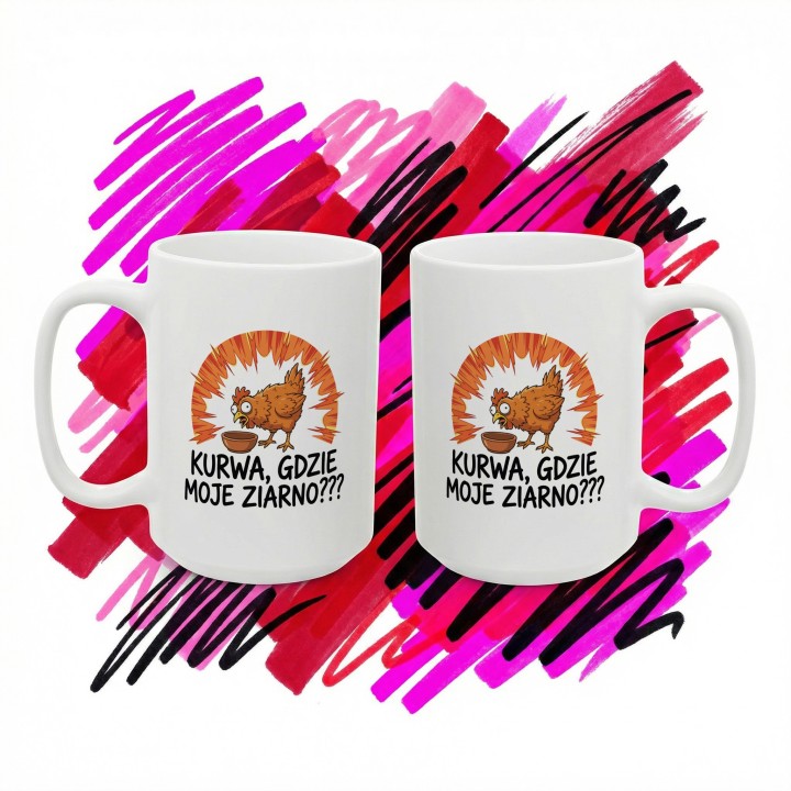 Śmieszny Kubek Prezent Dla Freelancera Kurwa Gdzie Moje Ziarno Hajs