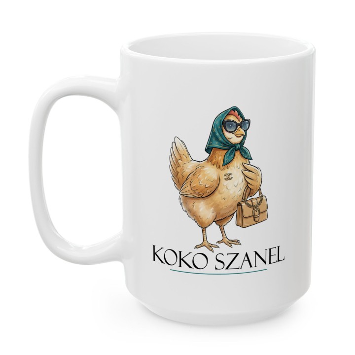 Śmieszny Kubek z Nadrukiem Koko Szanel Prezent Dla Przyjaciółki Z Humorem