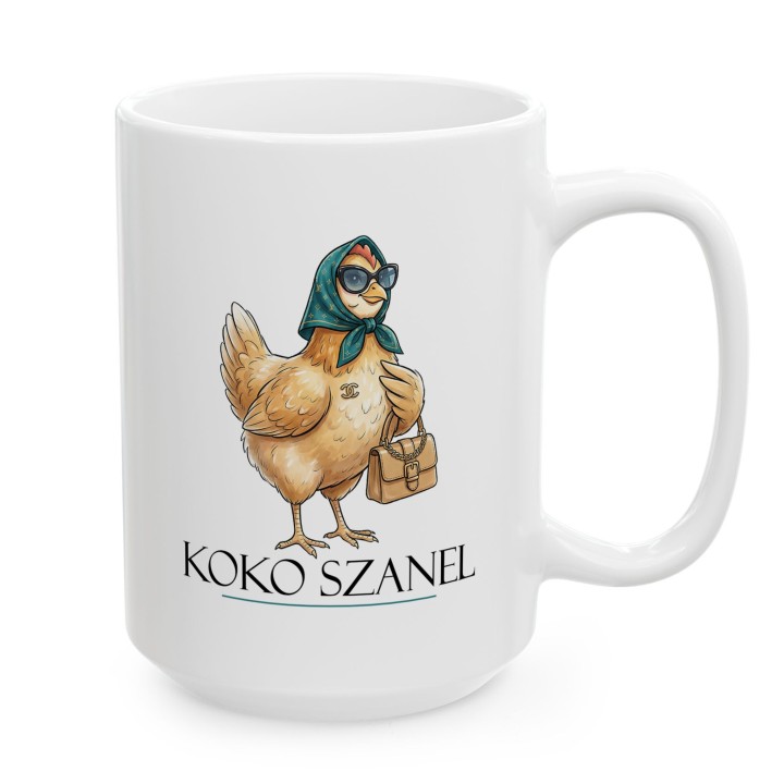 Śmieszny Kubek z Nadrukiem Koko Szanel Prezent Dla Przyjaciółki Z Humorem