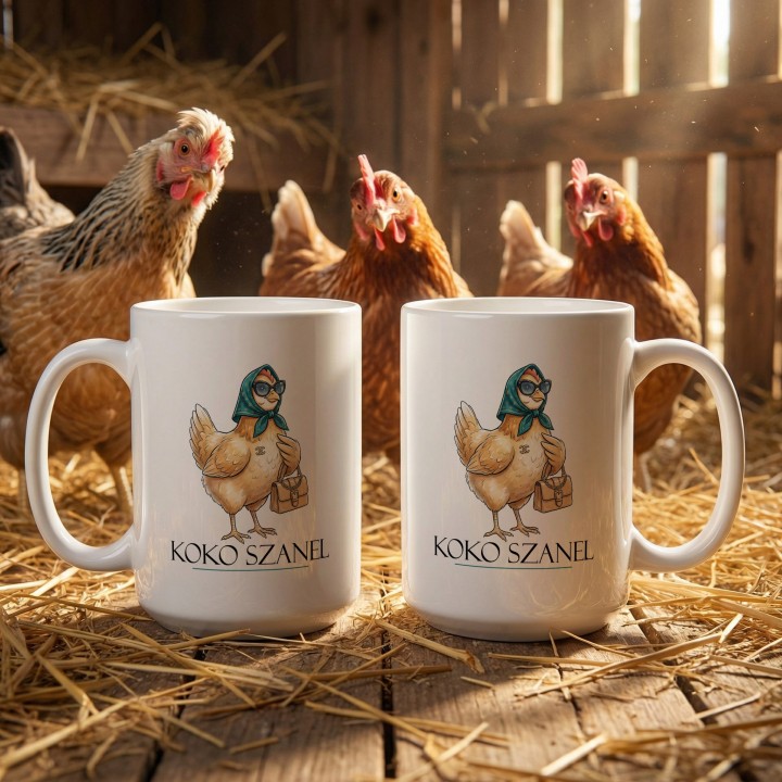 Śmieszny Kubek z Nadrukiem Koko Szanel Prezent Dla Przyjaciółki Z Humorem