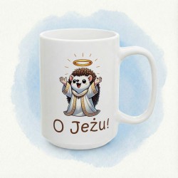 Kubek „O Jeżu!” z jeżykiem aniołkiem