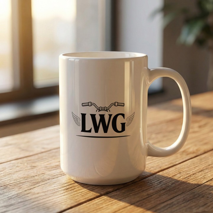 Kubek LWG Lewa W Górę Prezent Dla Motocyklisty Motor
