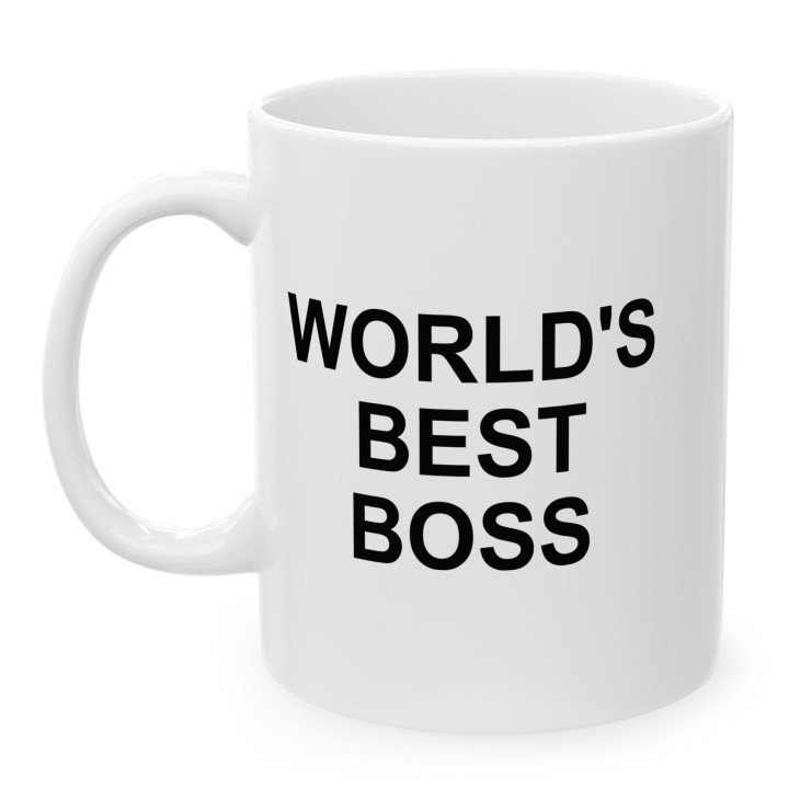 Śmieszny Kubek World's Best Boss Prezent Do Biura Dla Szefa