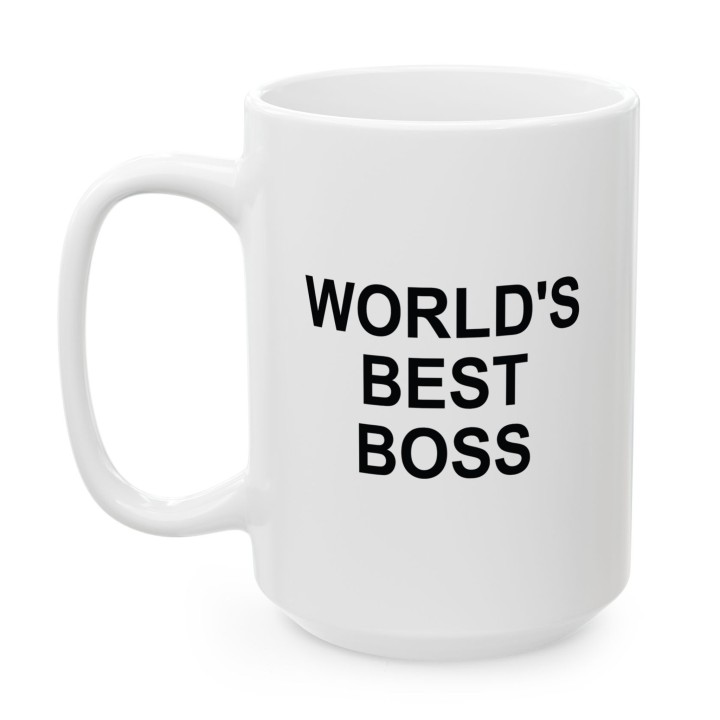 Śmieszny Kubek World's Best Boss Prezent Do Biura Dla Szefa