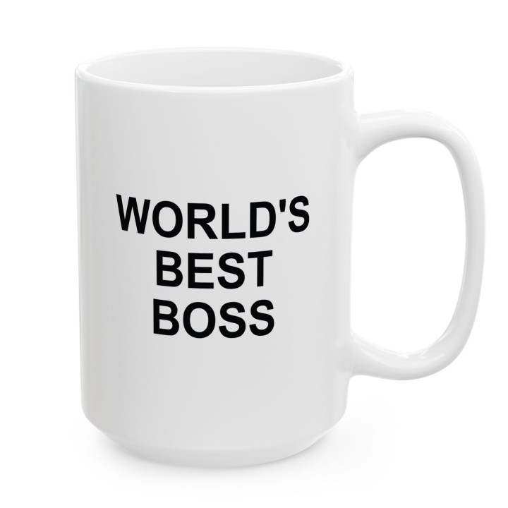 Śmieszny Kubek World's Best Boss Prezent Do Biura Dla Szefa