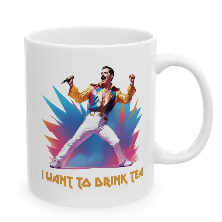 Kubek „I WANT TO DRINK TEA” – rockowy humor