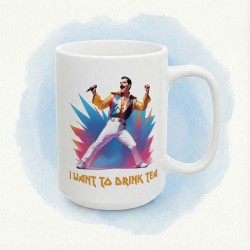 Kubek rockowy „I WANT TO DRINK TEA” – koncertowy herbaciany klimat