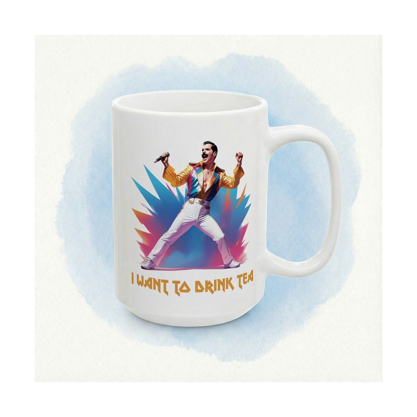Kubek rockowy „I WANT TO DRINK TEA” – koncertowy herbaciany klimat