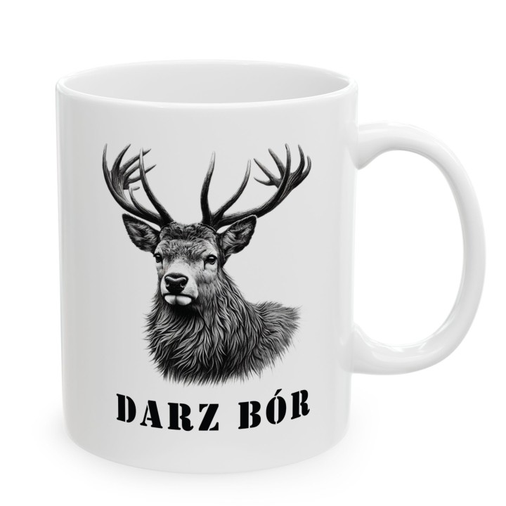 Kubek „Darz Bór” z jeleniem - klasyczny motyw