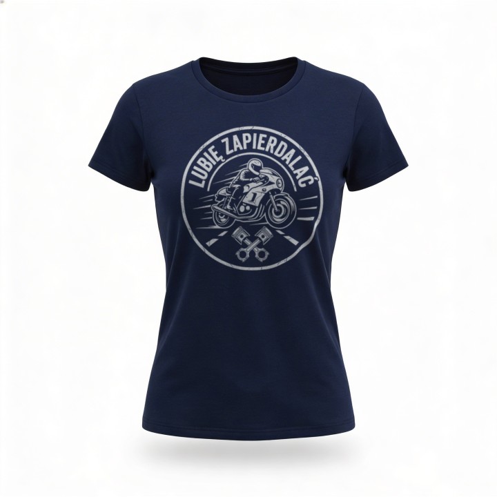 Koszulka Lubię Zapierdalać | T-shirt dla Motocyklisty | Prezent dla Fana Prędkości