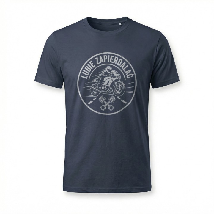 Koszulka Lubię Zapierdalać | T-shirt dla Motocyklisty | Prezent dla Fana Prędkości