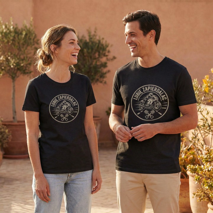 Koszulka Lubię Zapierdalać | T-shirt dla Motocyklisty | Prezent dla Fana Prędkości