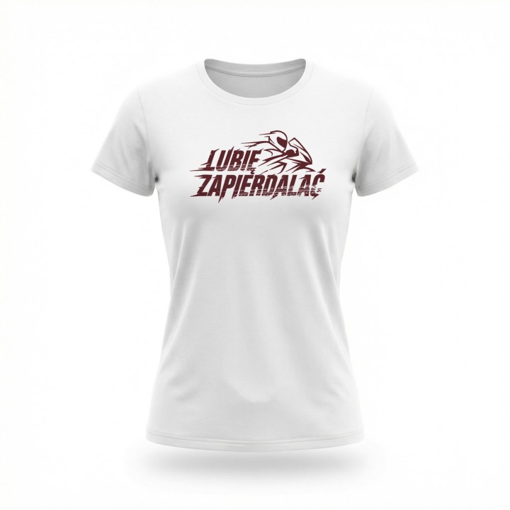 Koszulka Lubię Zapierdalać | T-shirt dla Motocyklisty | Prezent dla Fana Prędkości