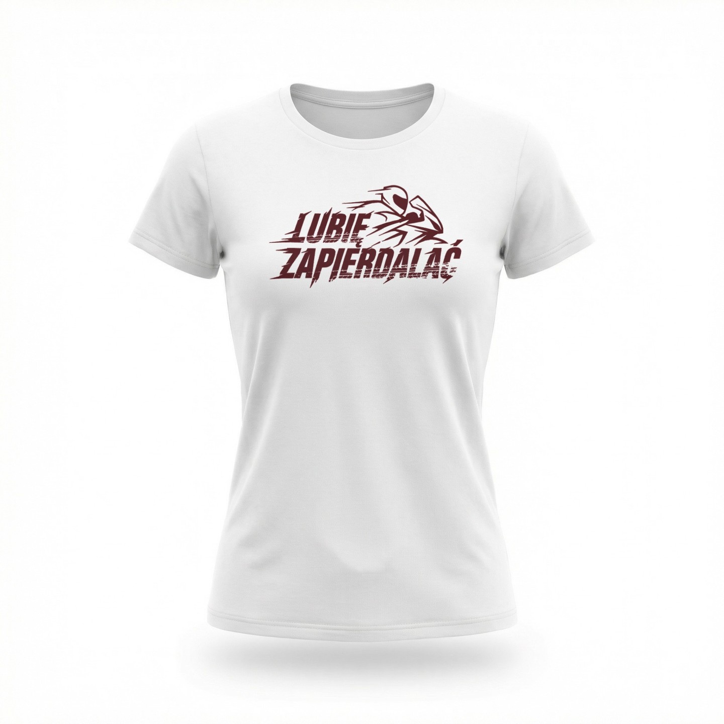 Koszulka z nadrukiem Lubię Zapierdalać – t-shirt dla motocyklisty z charakterem