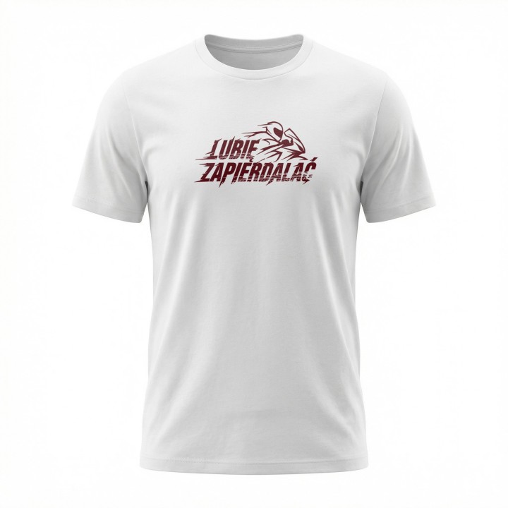 Koszulka Lubię Zapierdalać | T-shirt dla Motocyklisty | Prezent dla Fana Prędkości