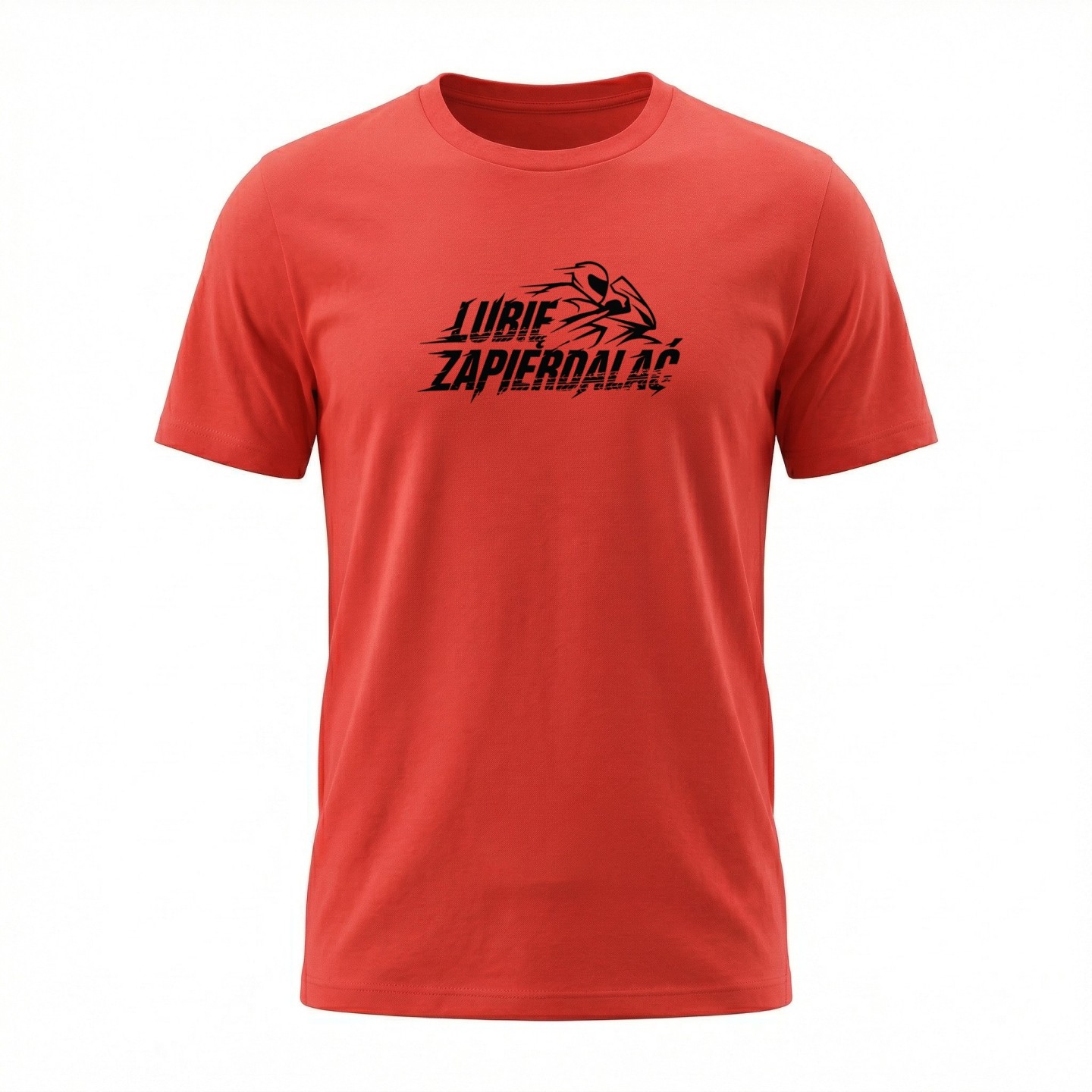 Koszulka z nadrukiem Lubię Zapierdalać – t-shirt dla motocyklisty z charakterem