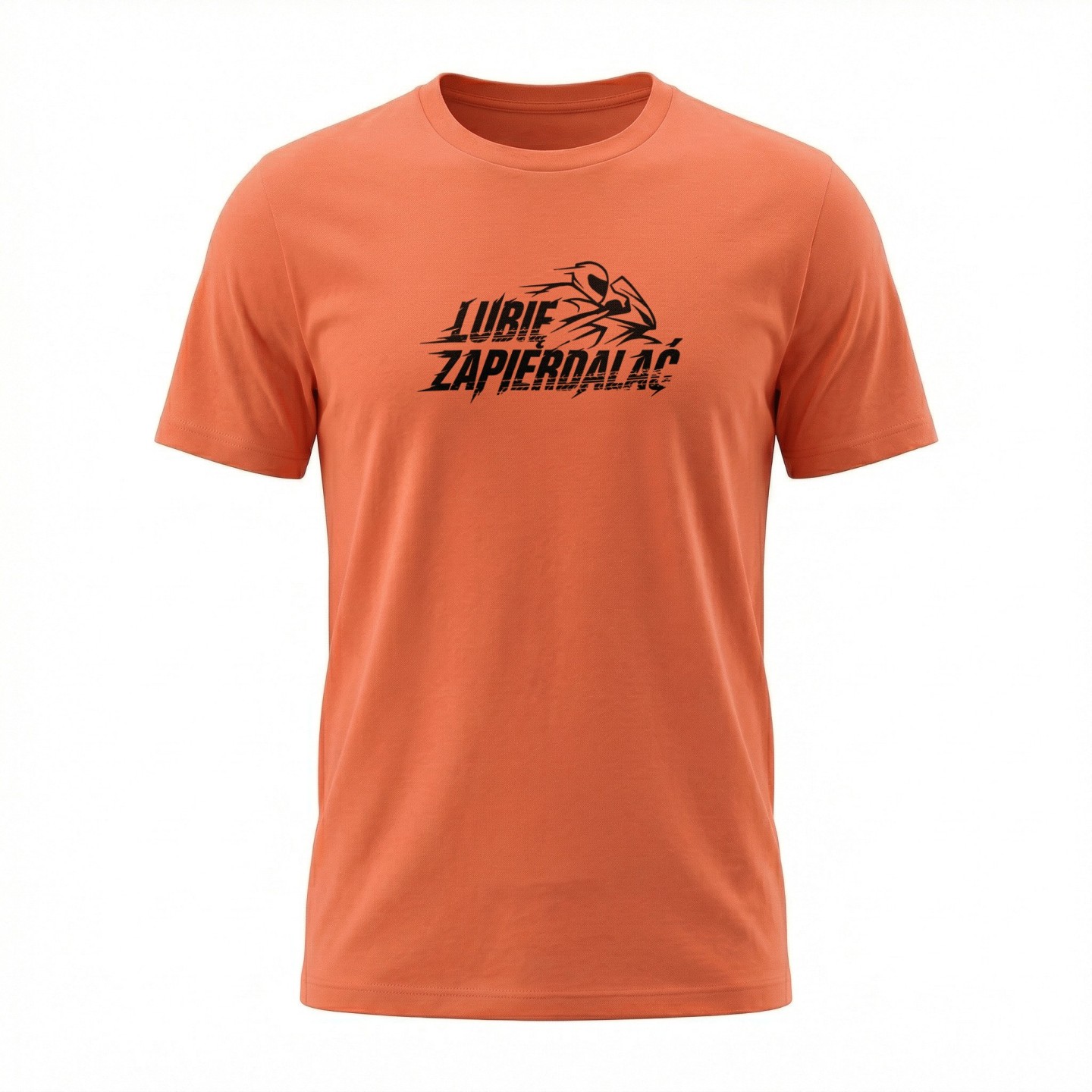 Koszulka z nadrukiem Lubię Zapierdalać – t-shirt dla motocyklisty z charakterem