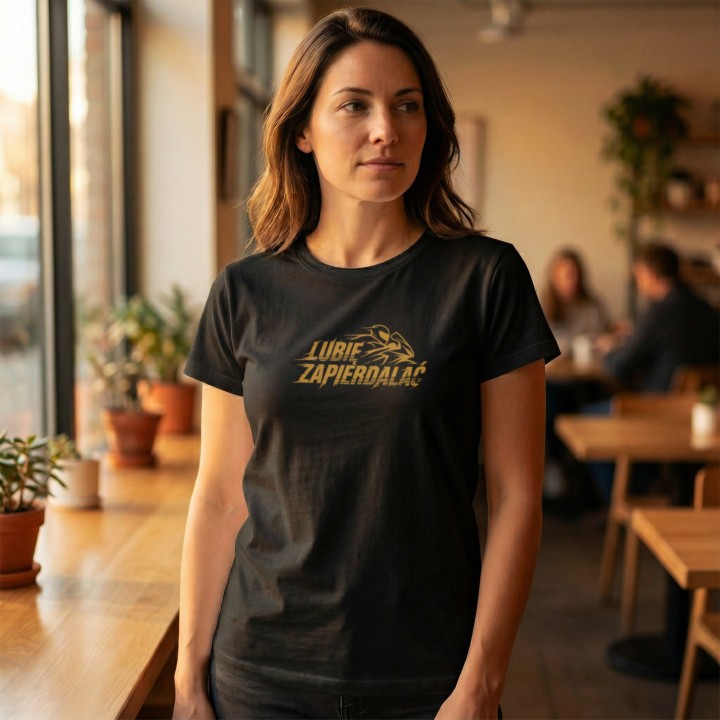 Koszulka Lubię Zapierdalać | T-shirt dla Motocyklisty | Prezent dla Fana Prędkości