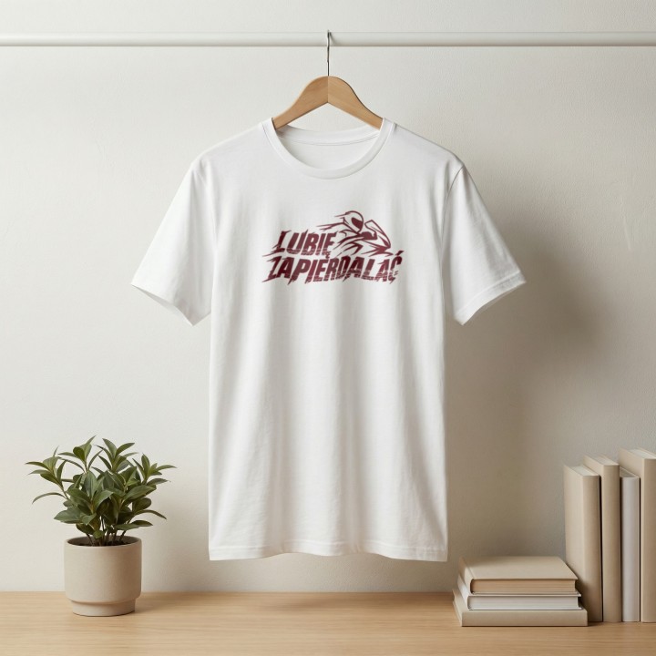 Koszulka Lubię Zapierdalać | T-shirt dla Motocyklisty | Prezent dla Fana Prędkości