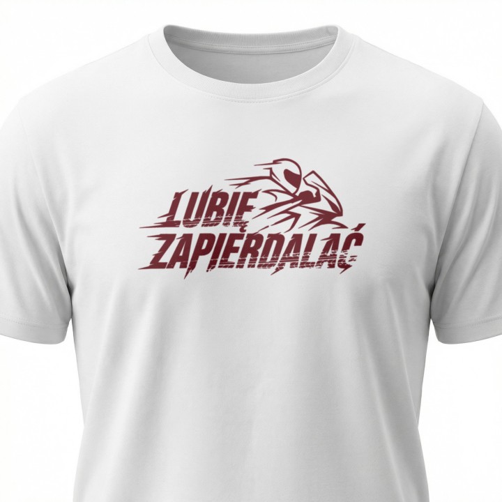 Koszulka Lubię Zapierdalać | T-shirt dla Motocyklisty | Prezent dla Fana Prędkości