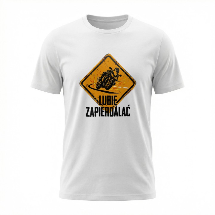 Koszulka Lubię Zapierdalać | Znak Ostrzegawczy