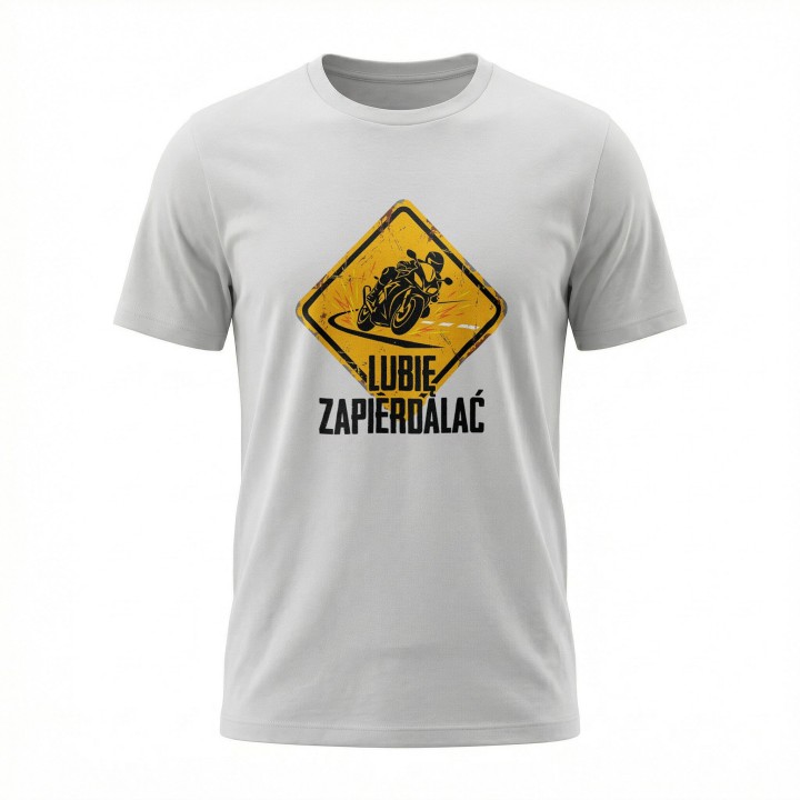 Koszulka Lubię Zapierdalać | Znak Ostrzegawczy