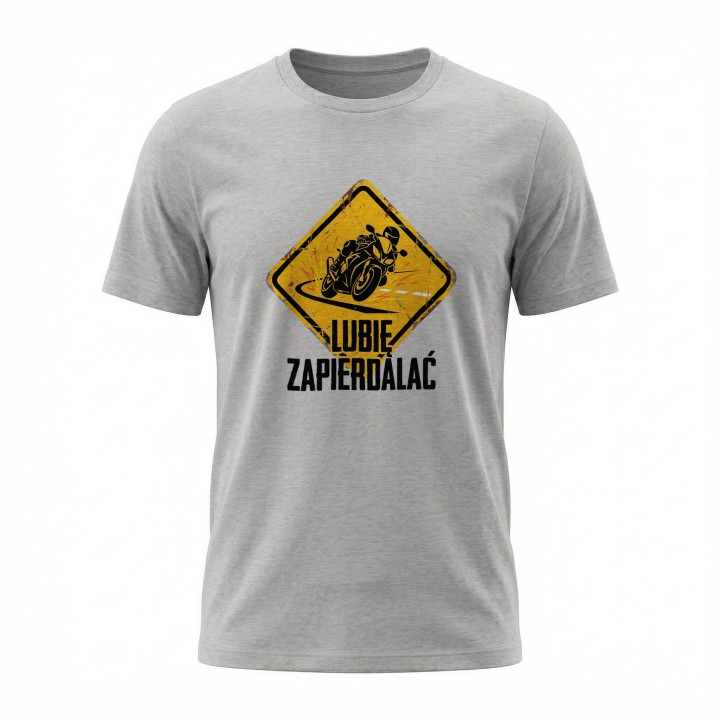 Koszulka Lubię Zapierdalać | Znak Ostrzegawczy