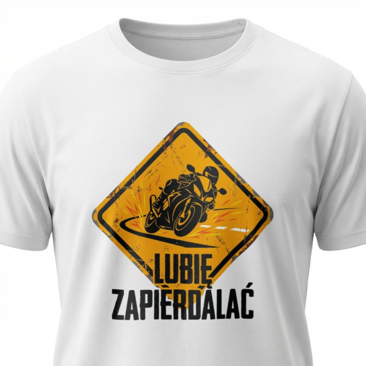 Koszulka Lubię Zapierdalać | Znak Ostrzegawczy