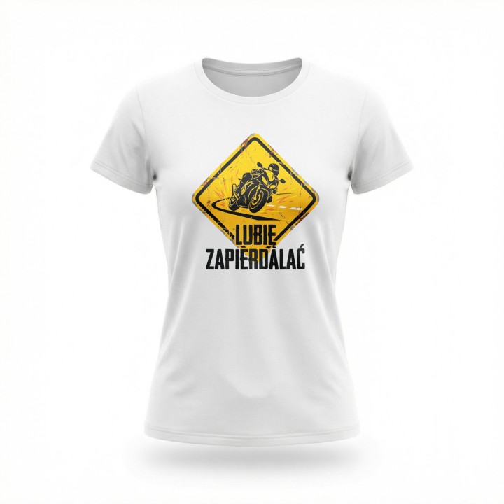 Koszulka Lubię Zapierdalać | Znak Ostrzegawczy