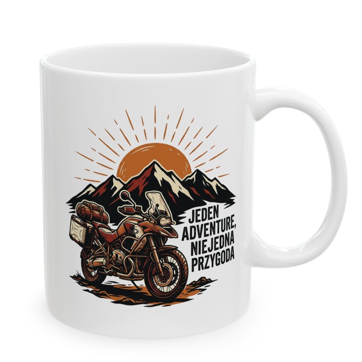 Kubek dla motocyklisty Adventure Przygoda Moto Gadżet