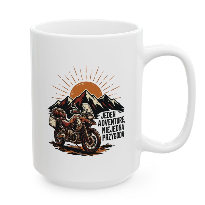 Kubek dla motocyklisty Adventure Przygoda Moto Gadżet