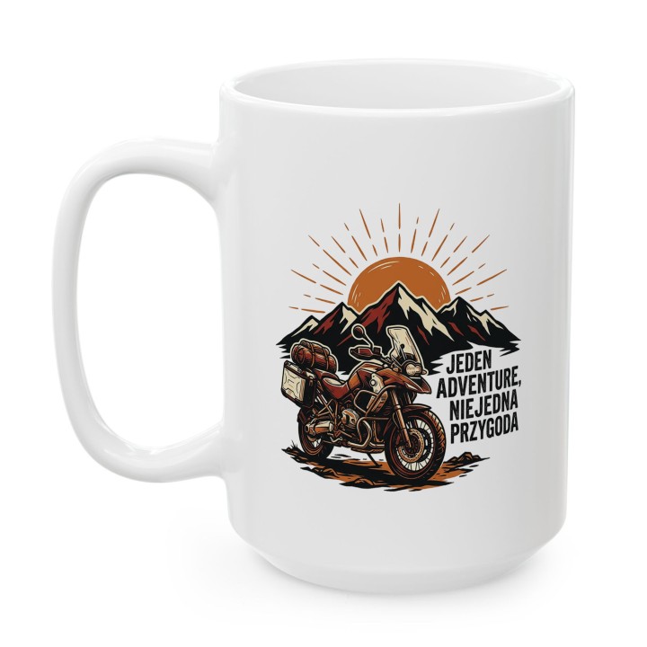 Kubek dla motocyklisty Adventure Przygoda Moto Gadżet