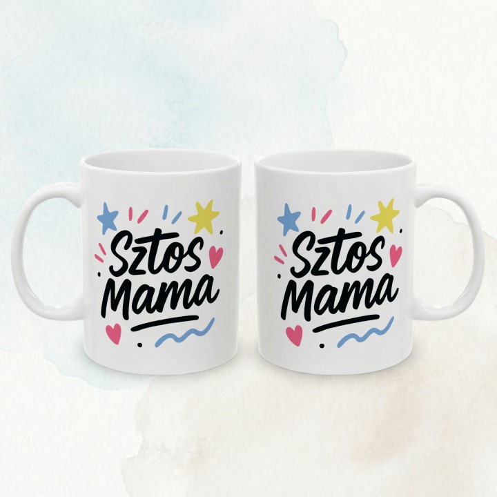 Kubek z nadrukiem Sztos Mama – śmieszny prezent dla mamy na urodziny