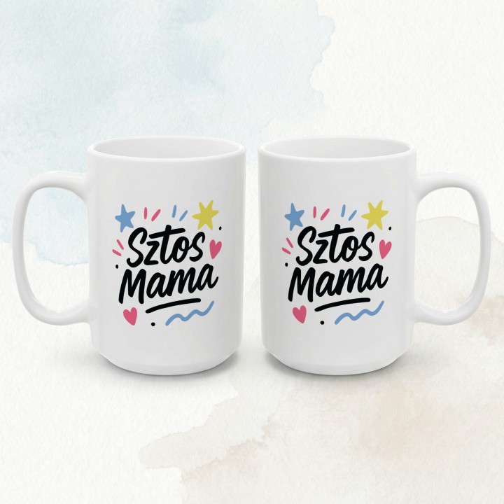 Kubek z nadrukiem Sztos Mama – śmieszny prezent dla mamy na urodziny
