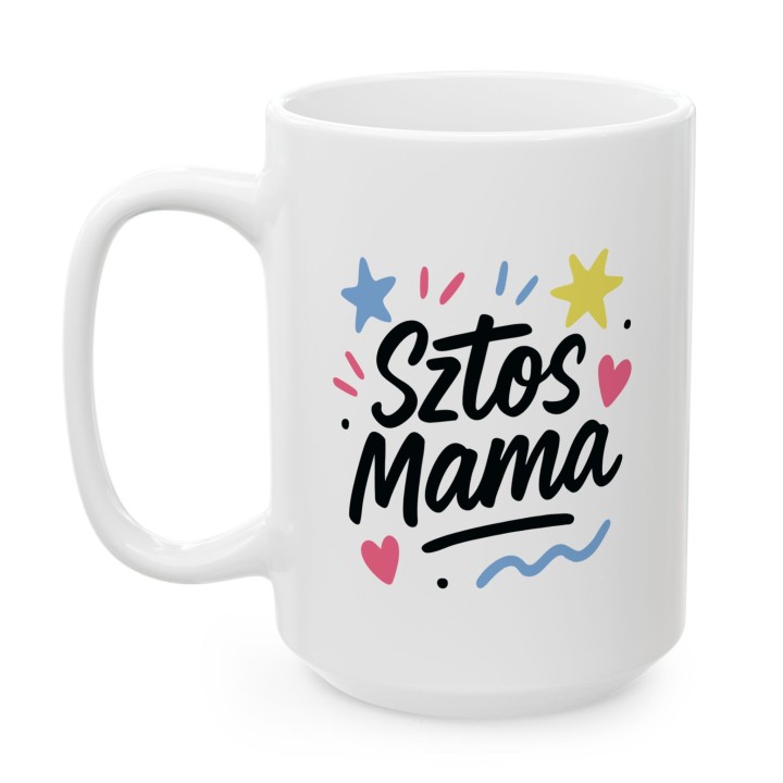Kubek z nadrukiem Sztos Mama – śmieszny prezent dla mamy na urodziny