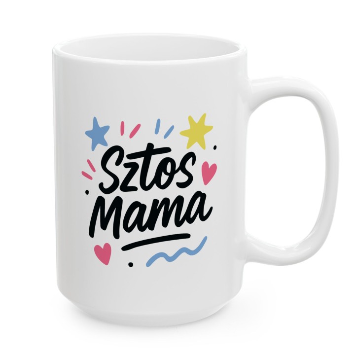 Kubek z nadrukiem Sztos Mama – śmieszny prezent dla mamy na urodziny