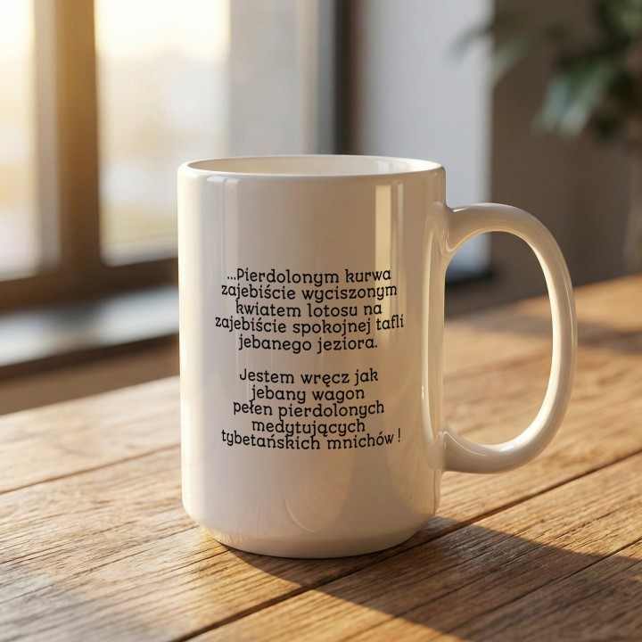 Kubek z nadrukiem Jestem oazą spokoju Kapibara Prezent do pracy