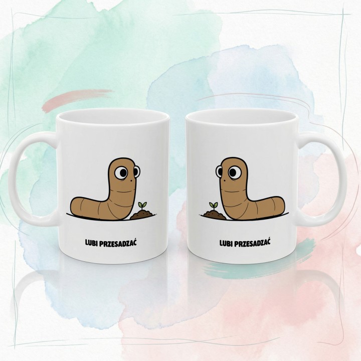 Kubek personalizowany Własny Tekst i Postać hobby TYPOWY ROBAK