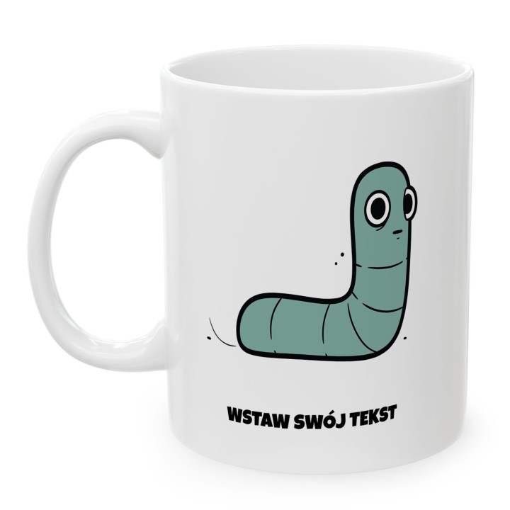 Kubek personalizowany Własny Tekst i Postać hobby TYPOWY ROBAK