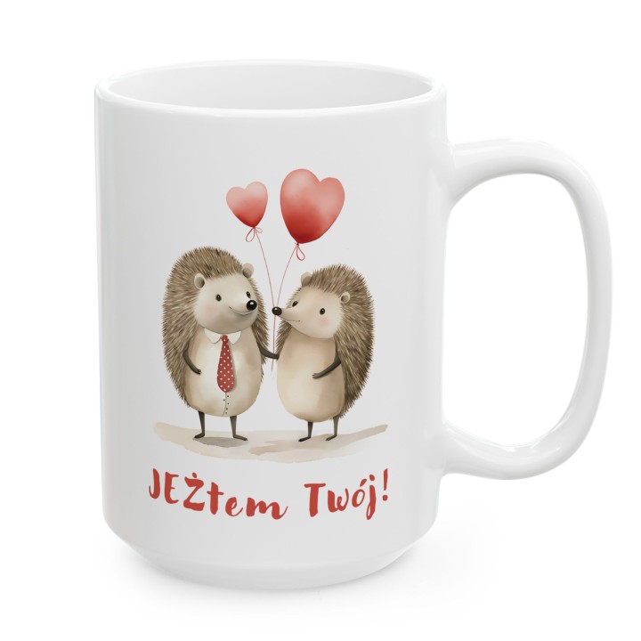 Kubek „JEŻtem Twój!” – romantyczne jeże dla pary