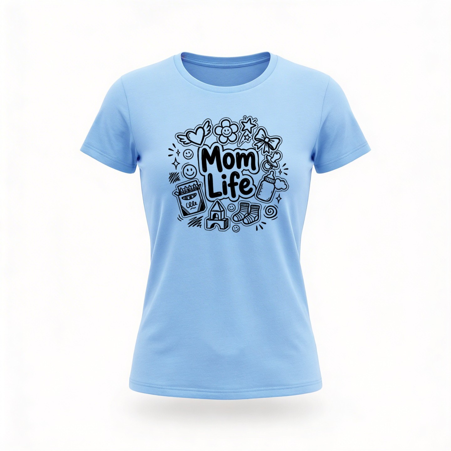 Koszulka z nadrukiem Mom Life