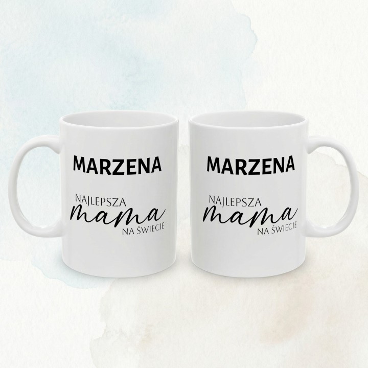 Personalizowany kubek dla mamy z imieniem | Najlepsza Mama na Świecie