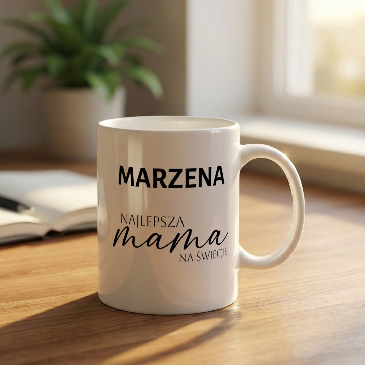 Personalizowany kubek dla mamy z imieniem | Najlepsza Mama na Świecie