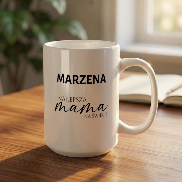 Personalizowany kubek dla mamy z imieniem | Najlepsza Mama na Świecie