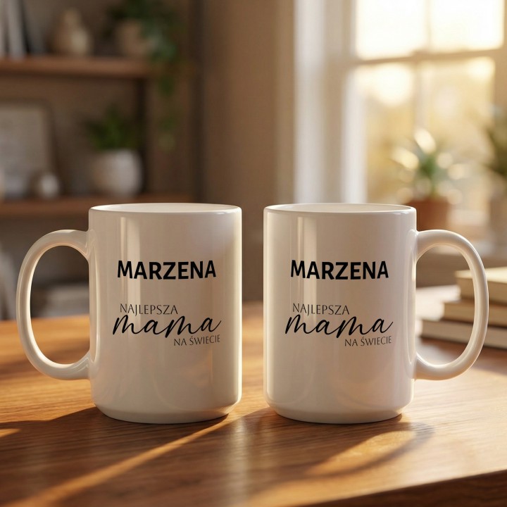 Personalizowany kubek dla mamy z imieniem | Najlepsza Mama na Świecie