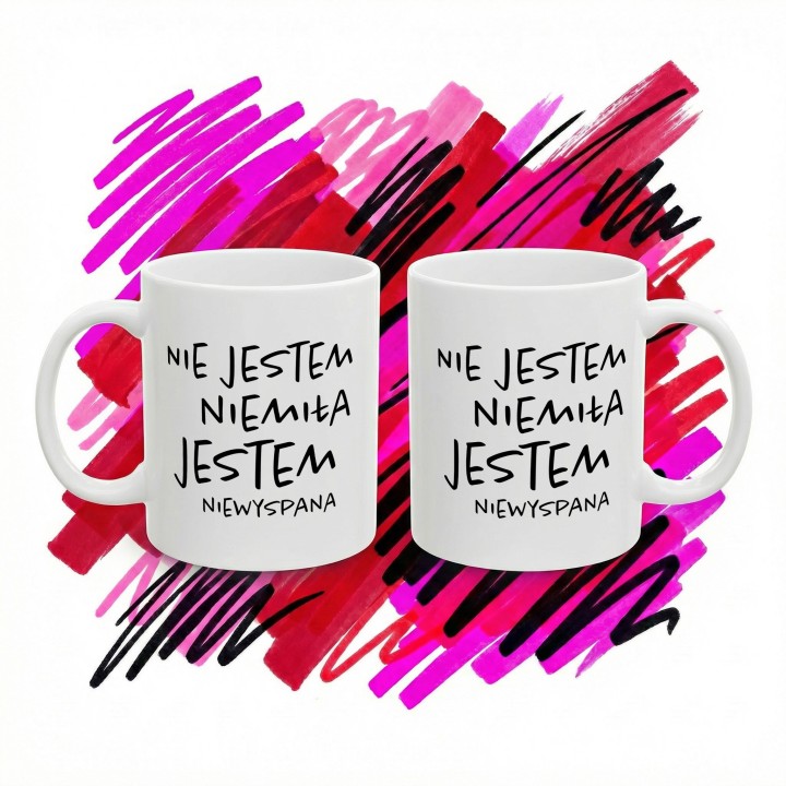 Kubek Nie Jestem Niemiła Jestem Niewyspana - Ironia na Rano