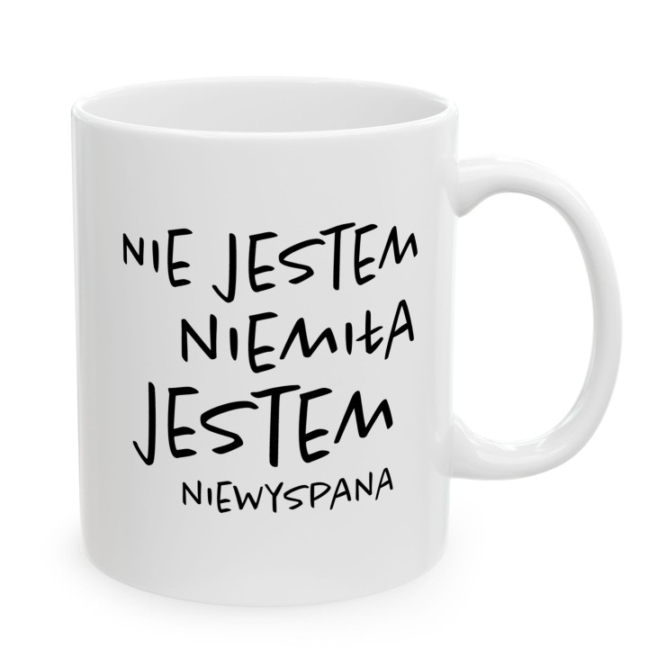 Kubek Nie Jestem Niemiła Jestem Niewyspana - Ironia na Rano